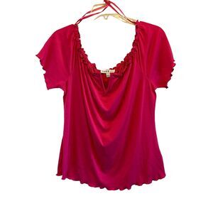 #7480 Love J Pink short sleeve top Size 2X